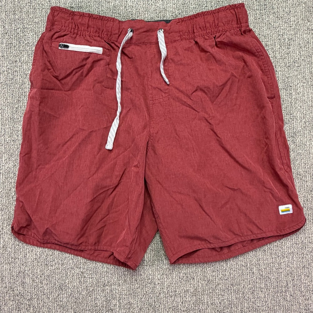 Mens Vuori Kore Performance Athletic Gym Workout Running Shorts Red Size XS